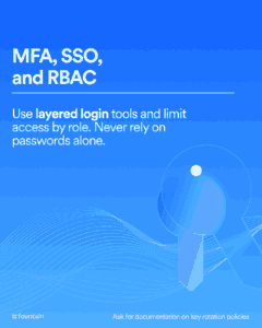 MFA, SSO, and RBAC are layered login tools used to control access and reduce security risks in applicant tracking systems